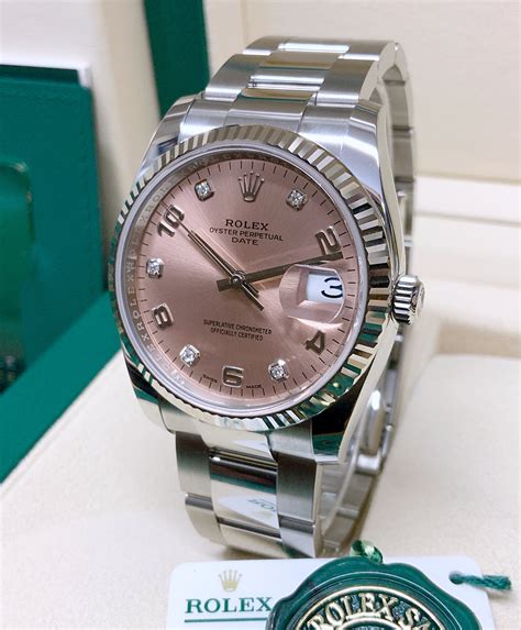 rolex il cinturino in acciaio si e allargato|Rolex Oyster Perpetual 34 PINK DIAL 34MM IN ACCIAIO REF..